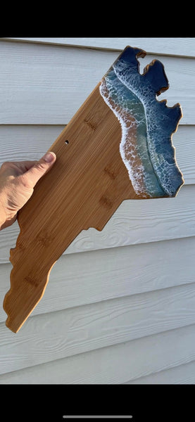 North Carolina Ocean Cutting Board