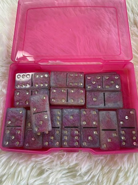 Dominos Set Purple Pink